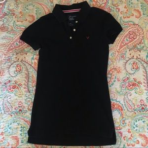 AE Black Short Sleeve Polo